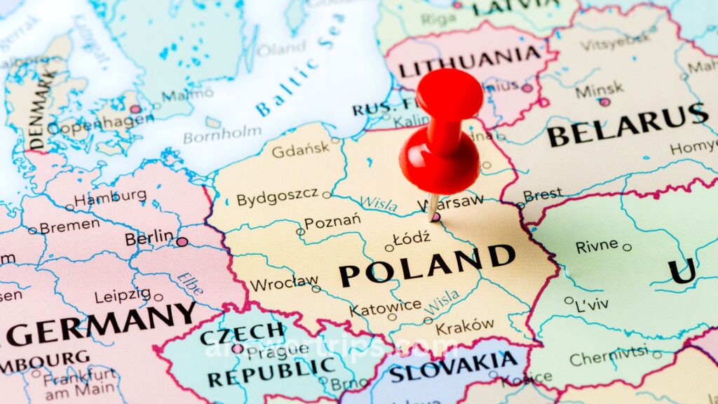 ما هي الدول القريبه من بولندا